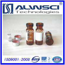 1.8ml amber crimp write hplc vial from OEM manufacturer for HPLC/GC analysis